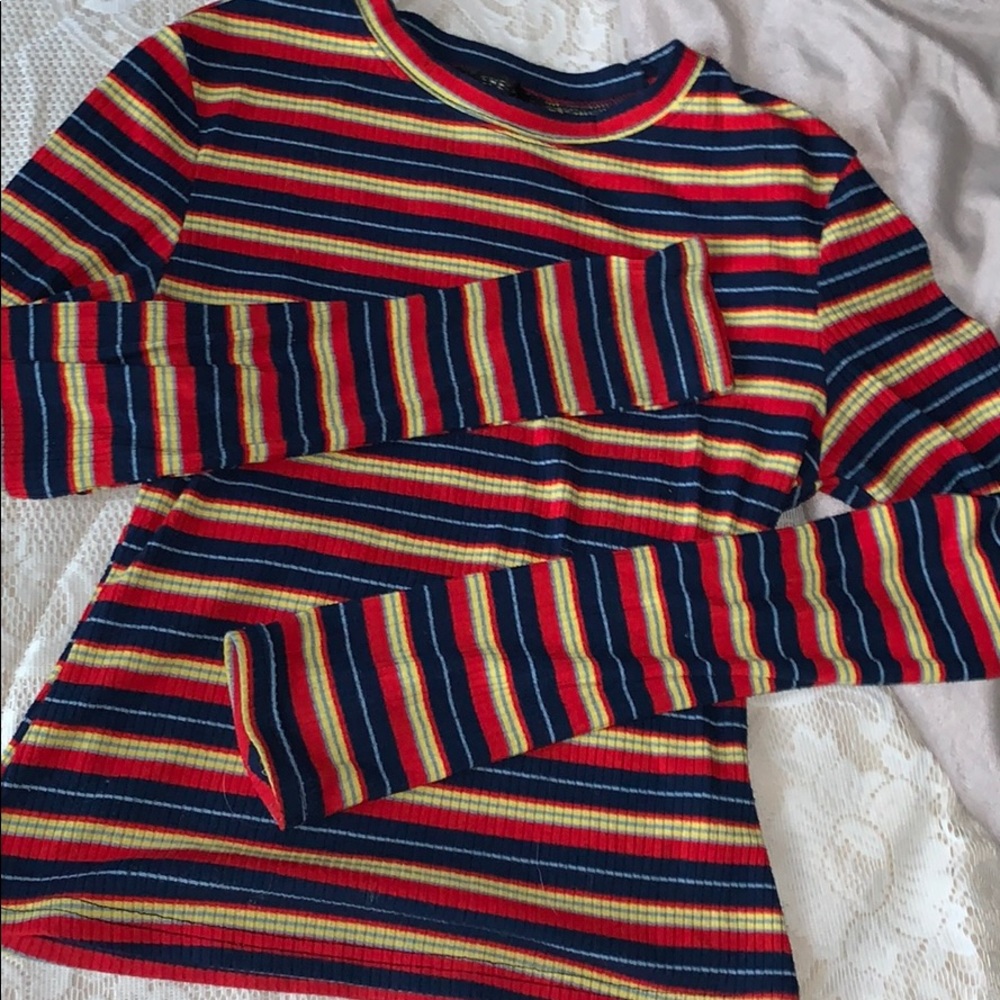Egirl striped long sleeved